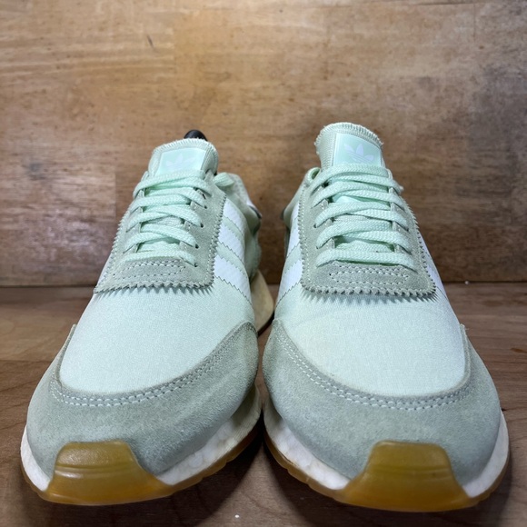 Adidas I-5923 SUEDE Womens Size 6.5 Running Shoes Sneakers Mint Green - Picture 2 of 12